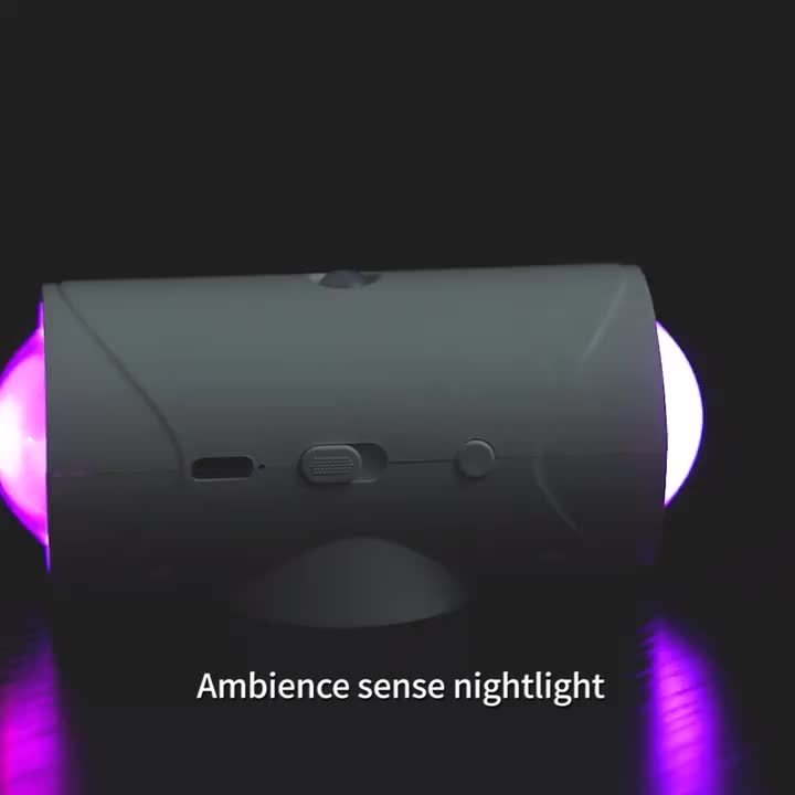 Smart RGB Motion Sensor Night Light – USB Rechargeable Wall Light with Auto On/Off