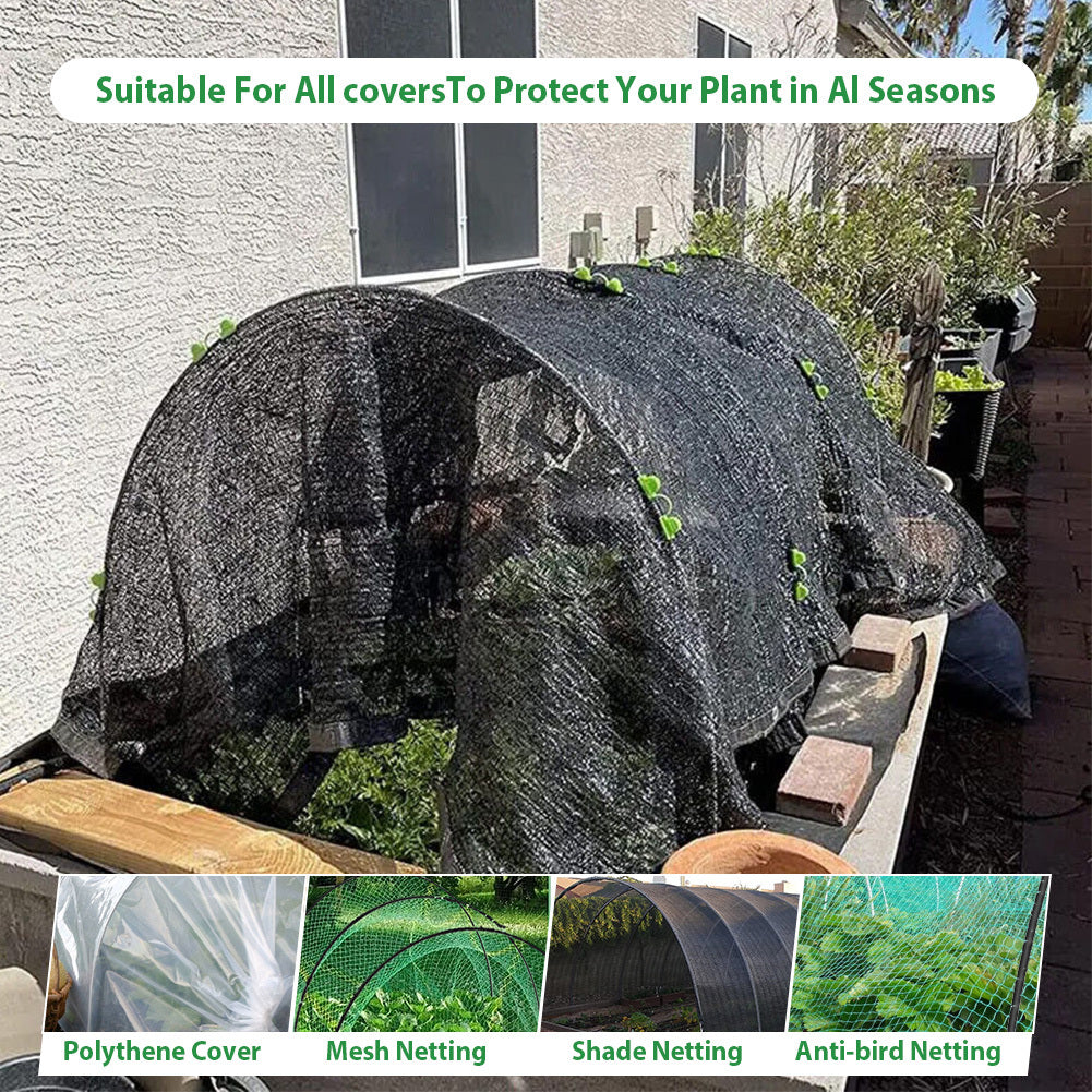 Garden Tunnel Hoops Set – 90 Piece Greenhouse Support Frame Kit for Plant Protection