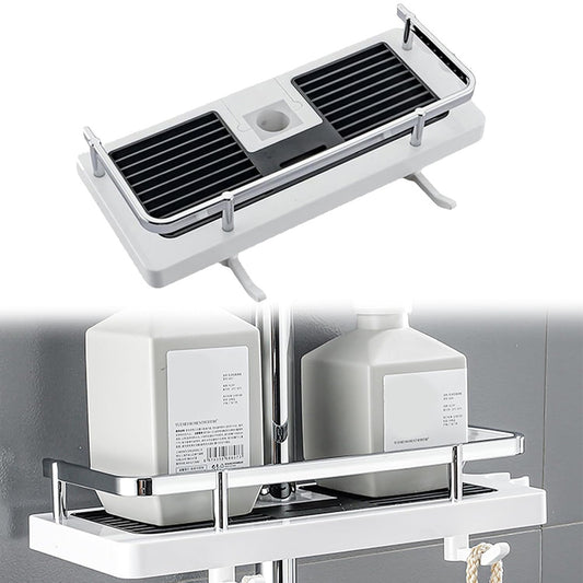 Adjustable Shower Rail Organiser | Caddy Shower Basket – No Drill Storage Shelf for Shampoo & Toiletries
