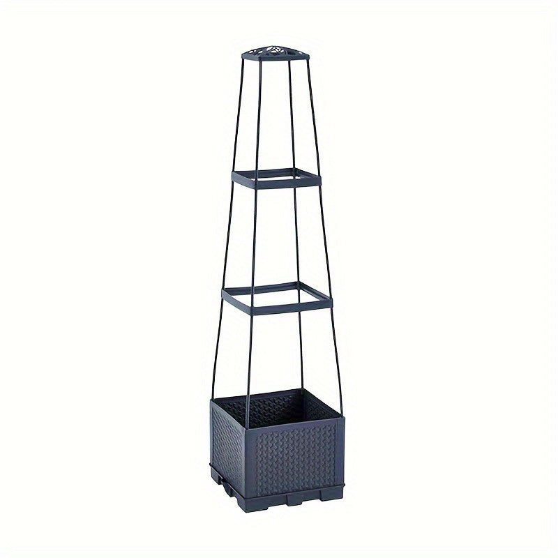 Self Watering Tomato Tower Planter with Trellis – Support Frame for Climbing Plants
