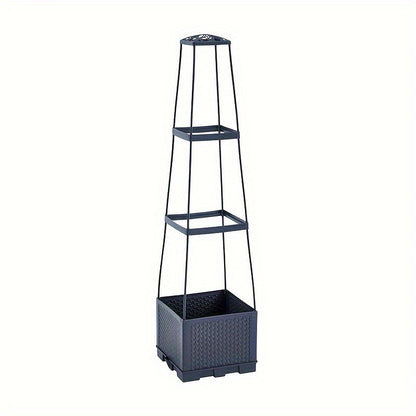 Self Watering Tomato Tower Planter with Trellis – Support Frame for Climbing Plants