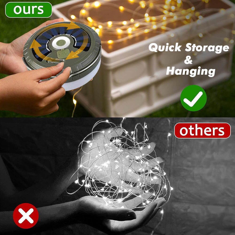 USB Rechargeable Fairy Lights with Retractable Reel – 10 Metre String with 5 Modes