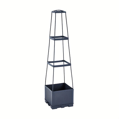 Self Watering Tomato Tower Planter with Trellis – Support Frame for Climbing Plants