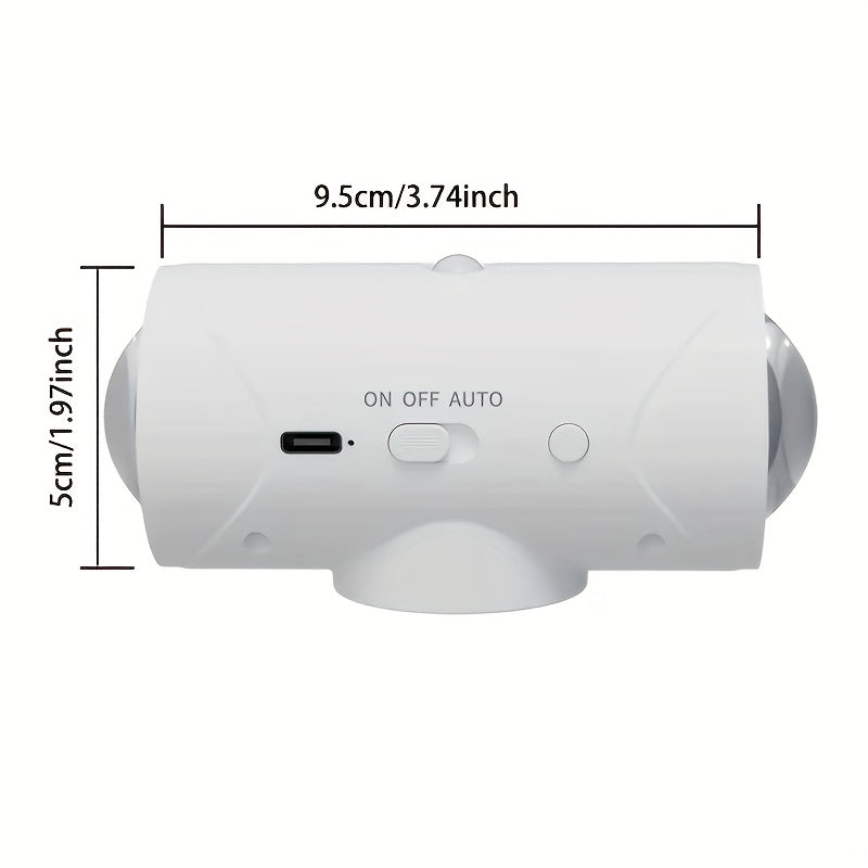 Smart RGB Motion Sensor Night Light – USB Rechargeable Wall Light with Auto On/Off
