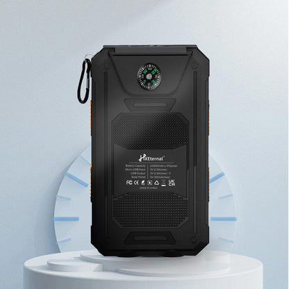 Portable Solar Power Bank with Dual USB & LED Torch – 10000mAh / 20000mAh